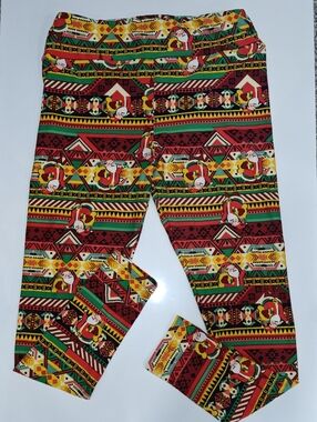 LuLaRoe Aztec Holiday Print Leggings